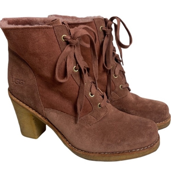 Ugg Sophia Rust Suede Boots - Picture 1 of 10